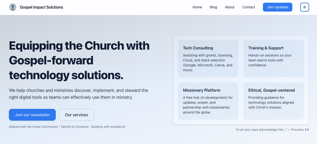 Gospel Impact Solutions